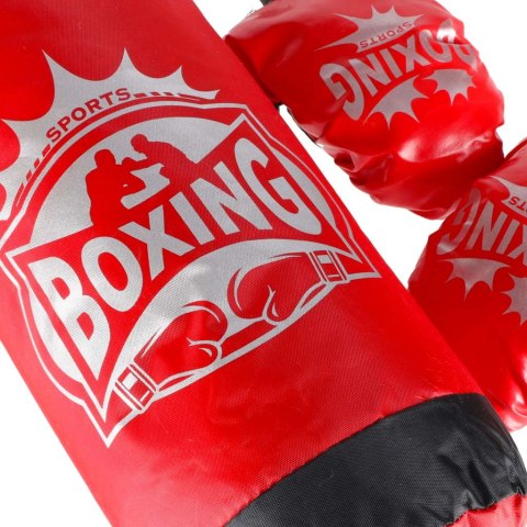 ZESTAW BOKSERSKI DLA DZIECI WOREK WISZĄCY 45CM RĘKAWICE DO BOKSOWANIA
