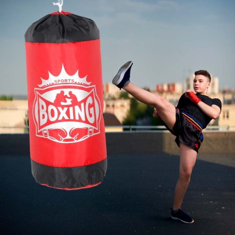 ZESTAW BOKSERSKI DLA DZIECI WOREK WISZĄCY 45CM RĘKAWICE DO BOKSOWANIA