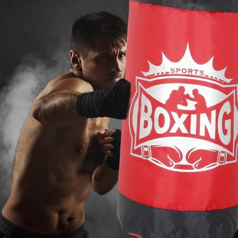 ZESTAW BOKSERSKI DLA DZIECI WOREK WISZĄCY 45CM RĘKAWICE DO BOKSOWANIA