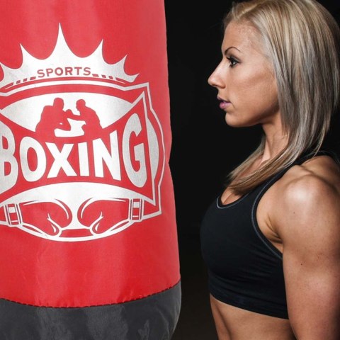 ZESTAW BOKSERSKI DLA DZIECI WOREK WISZĄCY 45CM RĘKAWICE DO BOKSOWANIA