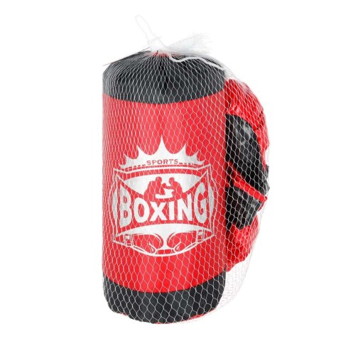ZESTAW BOKSERSKI DLA DZIECI WOREK WISZĄCY 45CM RĘKAWICE DO BOKSOWANIA
