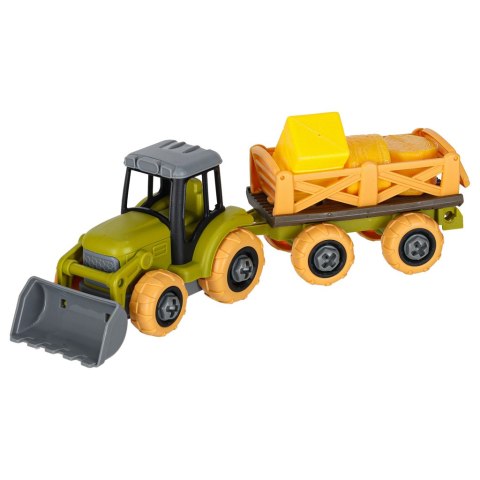 ZESTAW KONSTRUKCYJNY FARMA POJAZDY DO ROZKRĘCANIA ZWIERZĘTA ZAGRODA WKRĘTARKA