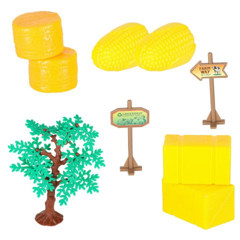 ZESTAW KONSTRUKCYJNY FARMA POJAZDY DO ROZKRĘCANIA ZWIERZĘTA ZAGRODA WKRĘTARKA