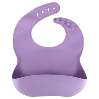 ZESTAW NACZYŃ SILIKONOWYCH MIŚ DLA NIEMOWLĄT MISKA TALERZ ŚLINIAK 8EL FIOLET