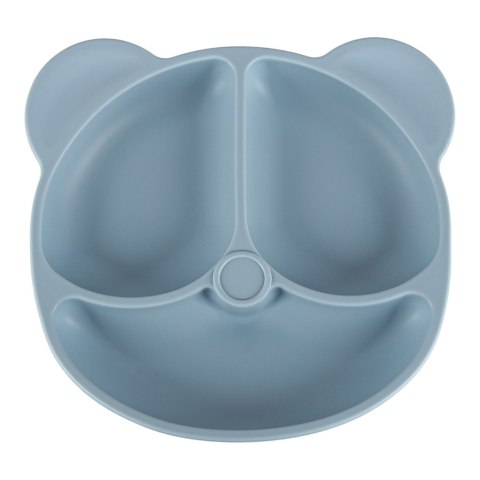 ZESTAW NACZYŃ SILIKONOWYCH MIŚ DLA NIEMOWLĄT MISKA TALERZ ŚLINIAK 8EL MIĘTA