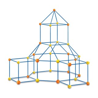 SŁOMKI RURKI KLOCKI KONSTRUKCYJNE KREATYWNE BUDOWLE 3D ZESTAW 340 EL.