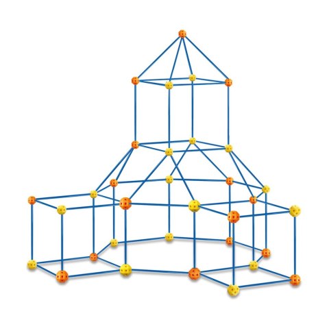SŁOMKI RURKI KLOCKI KONSTRUKCYJNE KREATYWNE BUDOWLE 3D ZESTAW 340 EL.