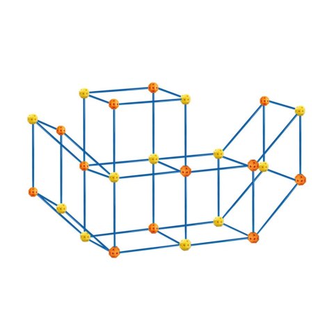 SŁOMKI RURKI KLOCKI KONSTRUKCYJNE KREATYWNE BUDOWLE 3D ZESTAW 340 EL.