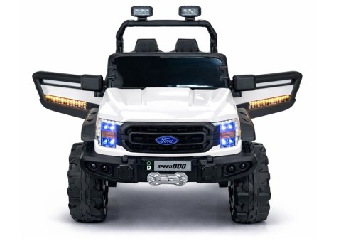 AUTO NA AKUMULATOR DLA DZIECKA DŻIP 22F 4X4 SKÓRA LED MP3 KOŁA EVA PILOT