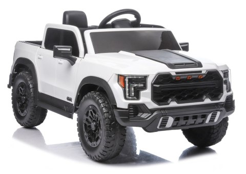 AUTO NA AKUMULATOR DLA DZIECKA PICKUP P4 4X4 SKÓRA KOŁA EVA LED MP3 PILOT