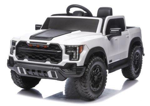 AUTO NA AKUMULATOR DLA DZIECKA PICKUP P4 4X4 SKÓRA KOŁA EVA LED MP3 PILOT