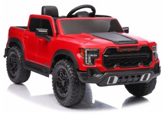 AUTO NA AKUMULATOR DLA DZIECKA PICKUP P4 4X4 SKÓRA KOŁA EVA LED MP3 PILOT