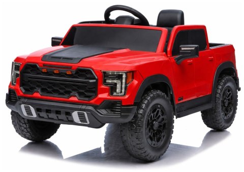 AUTO NA AKUMULATOR DLA DZIECKA PICKUP P4 4X4 SKÓRA KOŁA EVA LED MP3 PILOT