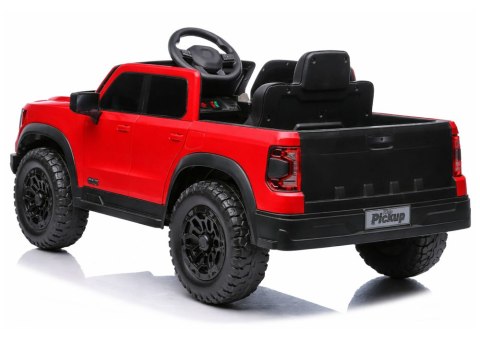 AUTO NA AKUMULATOR DLA DZIECKA PICKUP P4 4X4 SKÓRA KOŁA EVA LED MP3 PILOT