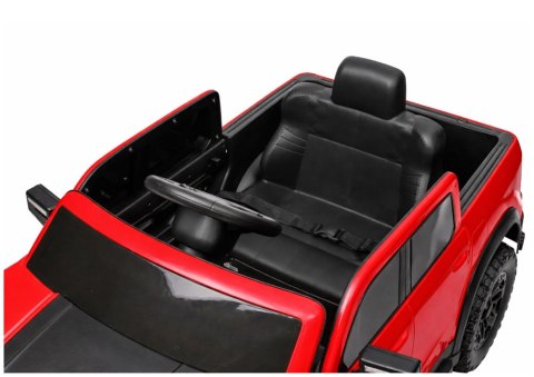 AUTO NA AKUMULATOR DLA DZIECKA PICKUP P4 4X4 SKÓRA KOŁA EVA LED MP3 PILOT