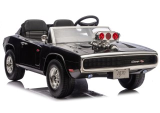 AUTO NA AKUMULATOR DLA 2 DZIECI DODGE CHARGER DLS-K12 2X200W EVA SKÓRA PILOT