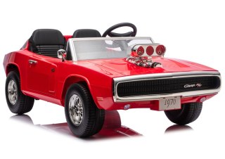 AUTO NA AKUMULATOR DLA 2 DZIECI DODGE CHARGER DLS-K12 2X200W EVA SKÓRA PILOT