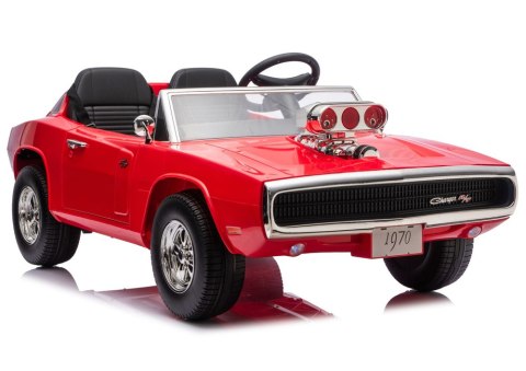 AUTO NA AKUMULATOR DLA 2 DZIECI DODGE CHARGER DLS-K12 2X200W EVA SKÓRA PILOT