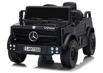 AUTO NA AKUMULATOR DLA DZIECKA MERCEDES UNIMOG HM7588 PILOT EVA SKÓRA MP3