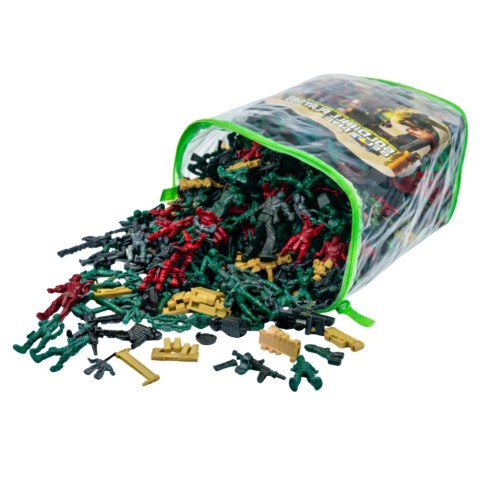 ZESTAW FIGUREK ŻOŁNIERZYKI POJAZDY BAZA WOJSKOWA ZESTAW MILITARNY 300 EL.