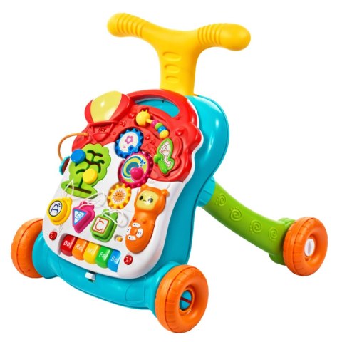 PCHACZ CHODZIK STOLIK EDUKACYJNY 5W1 PANEL INTERAKTYWNY ŚWIATŁA DŹWIĘKI