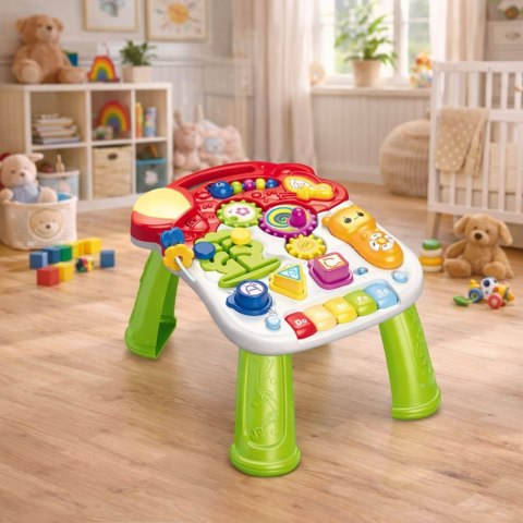 PCHACZ CHODZIK 5W1 HULAJNOGA STOLIK EDUKACYJNY DLA MALUCHA PIANINKO DŹWIĘKI