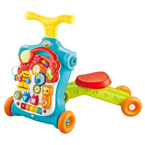 PCHACZ CHODZIK 5W1 HULAJNOGA STOLIK EDUKACYJNY DLA MALUCHA PIANINKO DŹWIĘKI