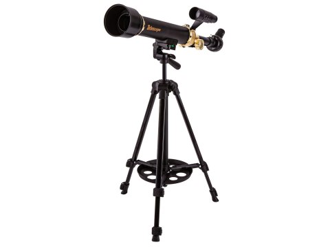 Czarny Teleskop Astronomiczny Ze Statywem Luneta Dla Początkujących + Akcesoria