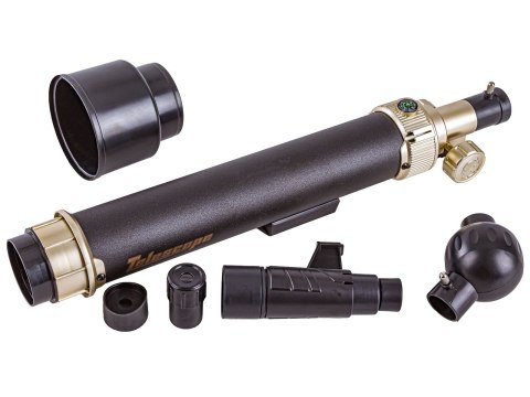 Czarny Teleskop Astronomiczny Ze Statywem Luneta Dla Początkujących + Akcesoria