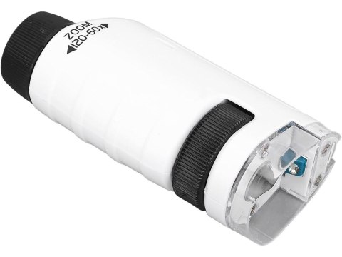 Edukacyjny Mikroskop Stacjonarny Kieszonkowy Lupa Lornetka 3w1 Zabawka Naukowa Przybliżenie Do 1200x