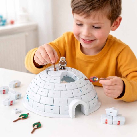 GRA ZRĘCZNOŚCIOWA DLA DZIECI ZBUDUJ IGLO PINGWINY ESKIMOS DLA 4 GRACZY