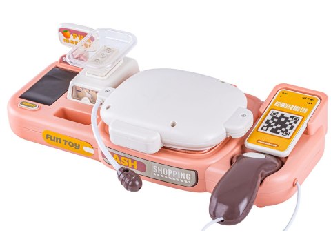 KASA SKLEPOWA FISKALNA DLA DZIECI WAGA KALKULATOR CZYTNIK KODÓW ZESTAW 30EL