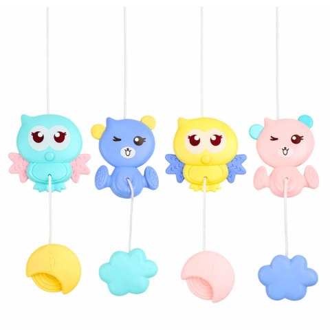 KARUZELA DO ŁÓZECZKA DLA MALUCHA 2W1 PROJEKTOR PILOT ODGŁOSY ZWIERZĄT MELODIE