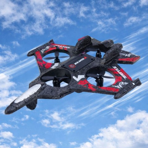 SAMOLOT LATAJĄCY ZDALNIE STEROWANY MYŚLIWIEC RC DRON FIGHTER PIANKA 2.4GHZ