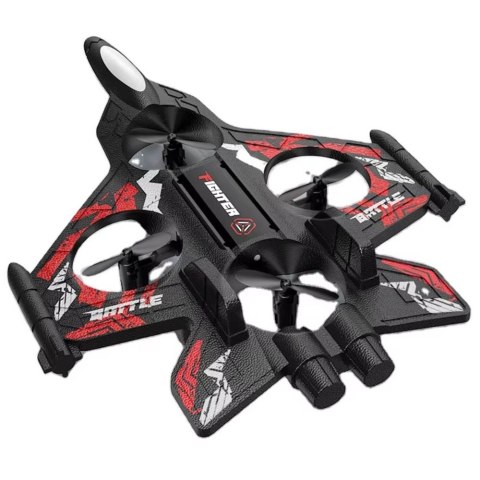 SAMOLOT LATAJĄCY ZDALNIE STEROWANY MYŚLIWIEC RC DRON FIGHTER PIANKA 2.4GHZ