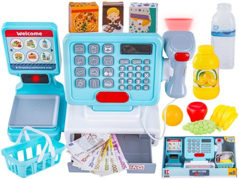 Nowoczesna Edukacyjna sklepowa kasa fiskalna - Waga Kalkulator Czytnik Kodów Akcesoria