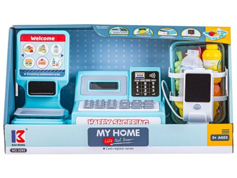 Nowoczesna Edukacyjna sklepowa kasa fiskalna - Waga Kalkulator Czytnik Kodów Terminal Akcesoria