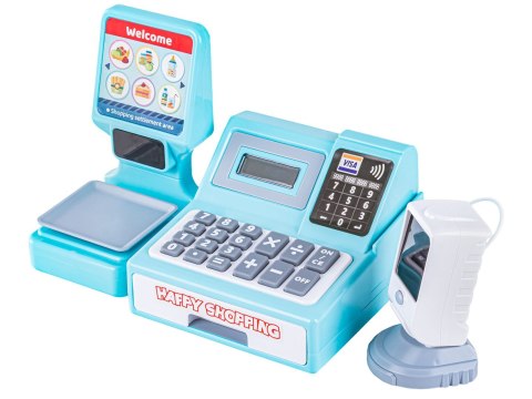 Nowoczesna Edukacyjna sklepowa kasa fiskalna - Waga Kalkulator Czytnik Kodów Terminal Akcesoria