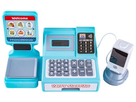 Nowoczesna Edukacyjna sklepowa kasa fiskalna - Waga Kalkulator Czytnik Kodów Terminal Akcesoria