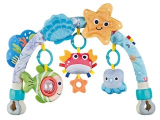 Pałąk Łuk Sensoryczny Z Zabawkami Grzechotki Do Łóżeczka Wózka Fotelika Zwierzęta Morskie