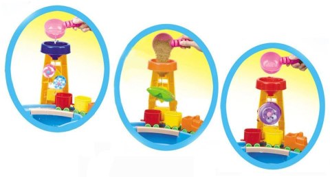 Piaskownica 2w1 Stolik Wodny Parasolka Foremki Akcesoria