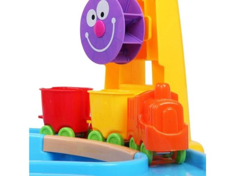 Piaskownica 2w1 Stolik Wodny Parasolka Foremki Akcesoria