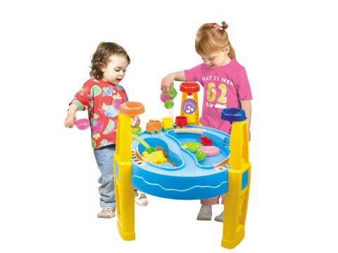 Piaskownica 2w1 Stolik Wodny Parasolka Foremki Akcesoria