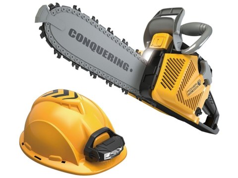 Piła Łańcuchowa Motorowa Zestaw Dla Małego Drwala Kask z oświetleniem