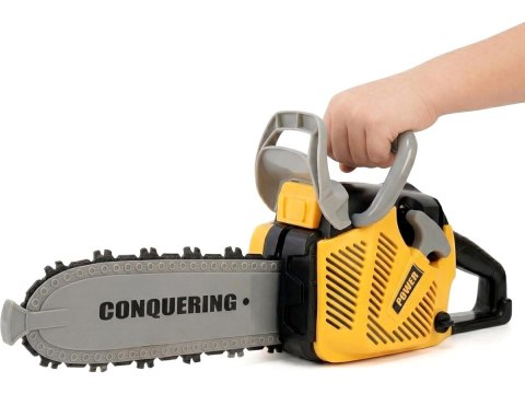 Piła Łańcuchowa Motorowa Zestaw Dla Małego Drwala Kask z oświetleniem