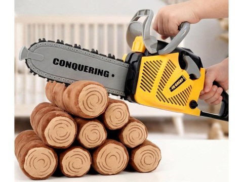 Piła Łańcuchowa Motorowa Zestaw Dla Małego Drwala Kask z oświetleniem