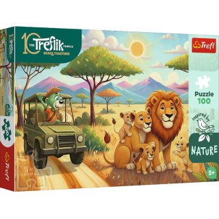 Puzzle - 100 - Lwy - Rodzina Treflików - Inspired By Nature - Trefl 16593