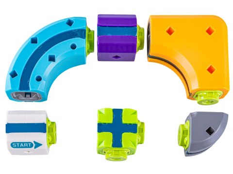 TOR MAGNETYCZNY SAMOCHODOWY KOLEJKA POCIĄG KLOCKI KONSTRUKCYJNE ZESTAW 39EL