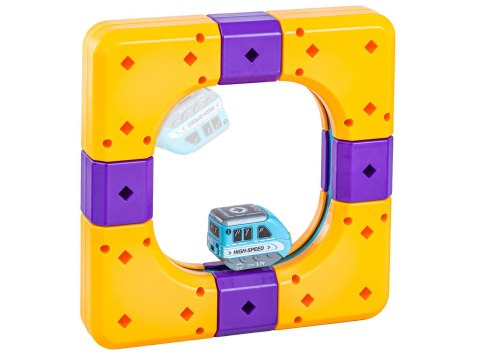 TOR MAGNETYCZNY SAMOCHODOWY KOLEJKA POCIĄG KLOCKI KONSTRUKCYJNE ZESTAW 54EL