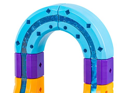 TOR MAGNETYCZNY SAMOCHODOWY KOLEJKA POCIĄG KLOCKI KONSTRUKCYJNE ZESTAW 87EL